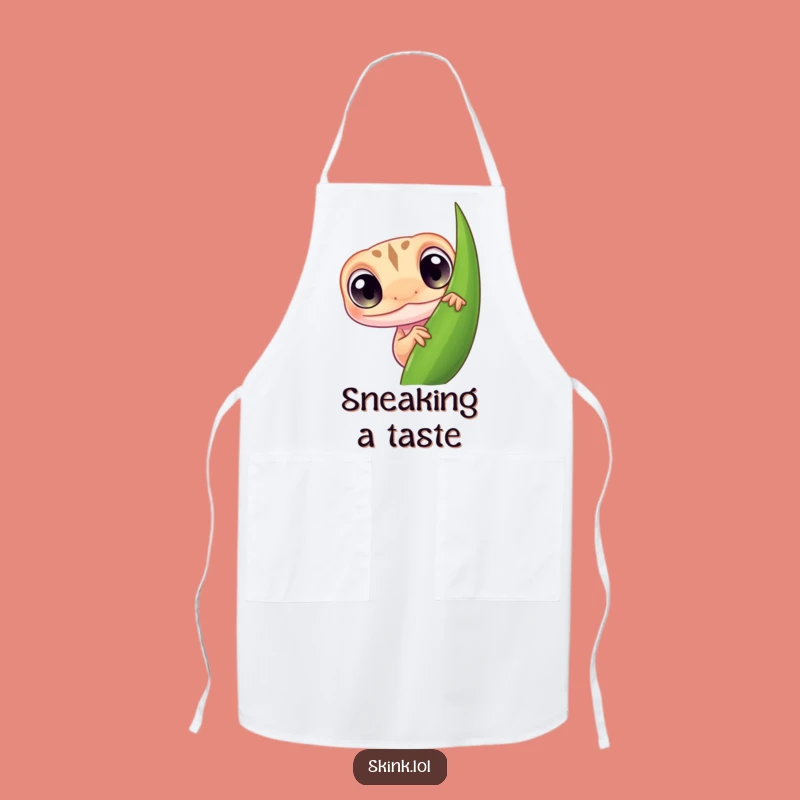 Funny Skink Chef Apron: Cook with Curiosity! Hilarious Kitchen Gear!