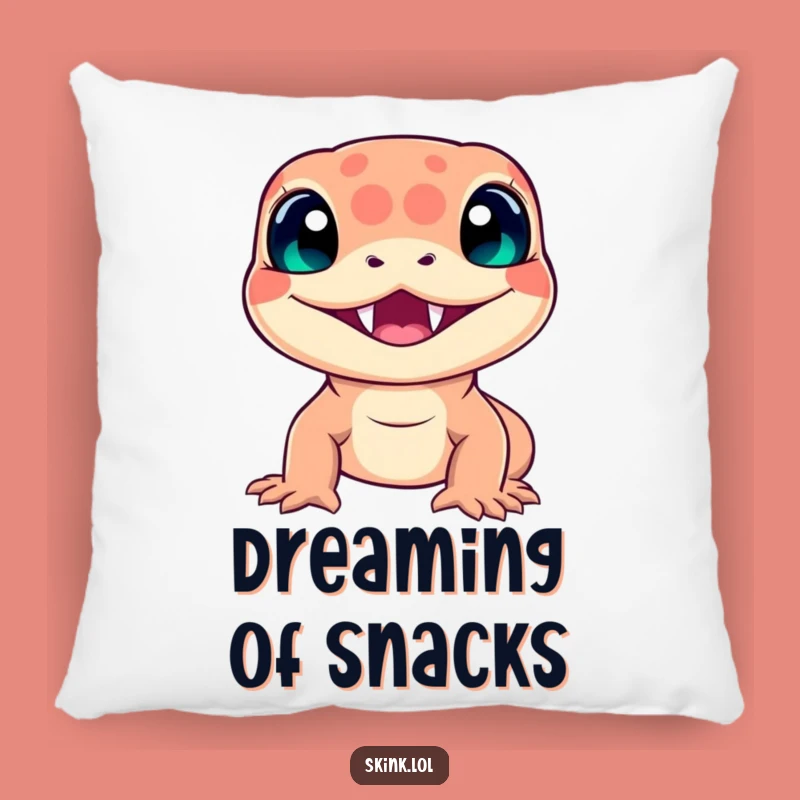 Funny Skink Pillow: Get Cozy with This Hilarious Grinning Reptile!